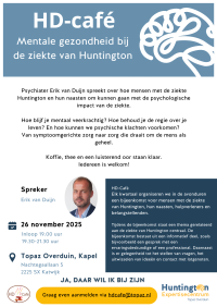 HD Cafe over psychologische impact van Huntington